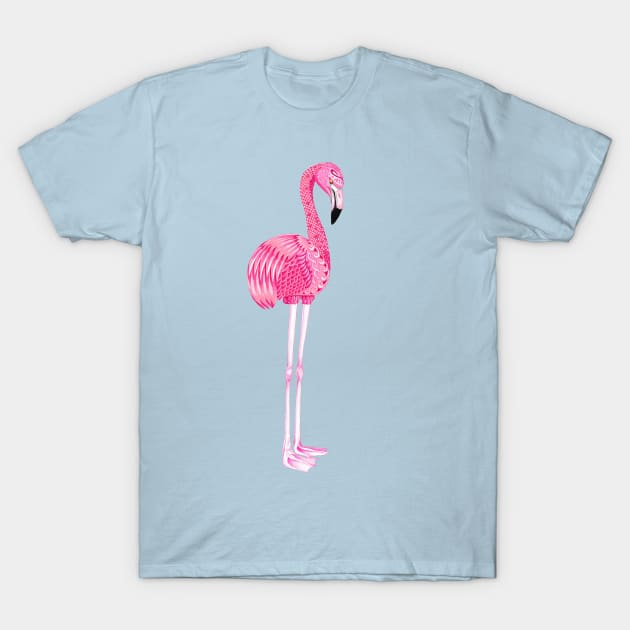 Flamingo Totem Animal T-Shirt by FreeSpiritMeg